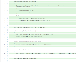 Report generator code coverage view