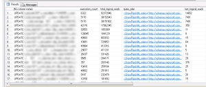 Sql query stats example